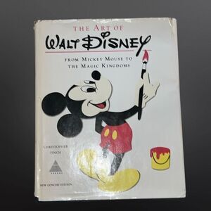 vintage 1975 The Art of Walt Disney Hard Cover Book by Christopher Finch